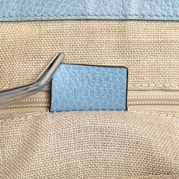 GUCCI Blue Leather Shoulder Bag - Picture 12 of 14